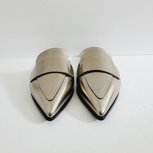 NEW AGL REI Leather Pointed Toe Mule - Picture 3 of 8